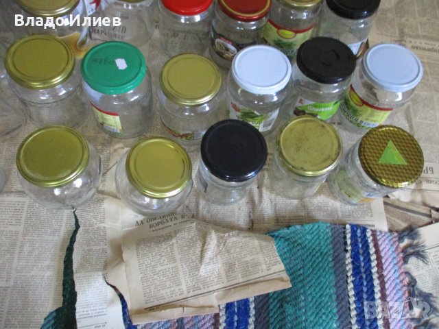 Буркани 1 и 1,7 литра,лютеница и други.Капачки за буркани-Омния и бяло тенеке, снимка 8 - Буркани, бутилки и капачки - 33544122