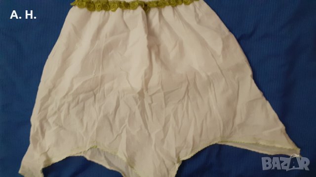 Бяла памучна пола