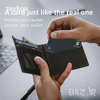 RFID блокиращ презареждащ се портфейл тракер, IP68 водоустойчив, търсач на артикули,, снимка 2 - Портфейли, портмонета - 50773218