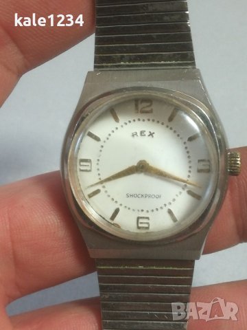 Швейцарски часовник REX. Vintage watch. Swiss made. Механичен. Мъжки часовник. 