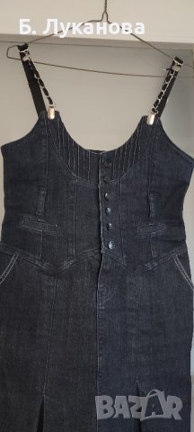 Рокля/сукман от тъмно син деним, р.36