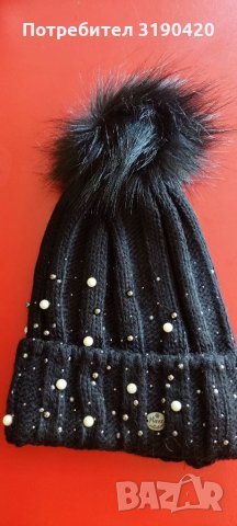 Дамски зимна шапка, снимка 5 - Шапки - 34623752