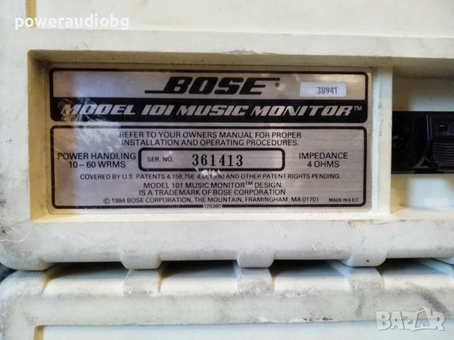 Тонколони Bose Model 101 Music Monitor Indoor Outdoor 60W Speakers - чифт, снимка 8 - Тонколони - 43952866
