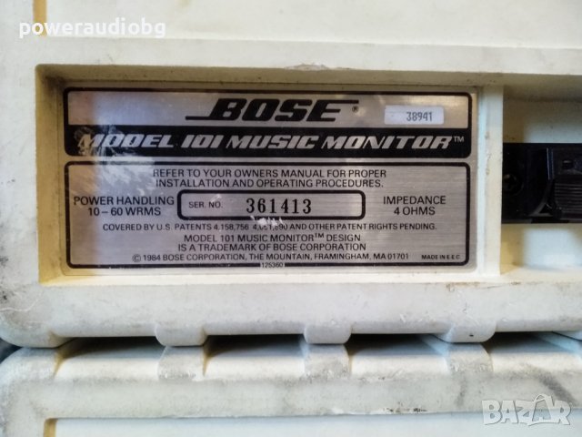 Тонколони Bose Model 101 Music Monitor Indoor Outdoor 60W Speakers - чифт, снимка 8 - Тонколони - 43952866