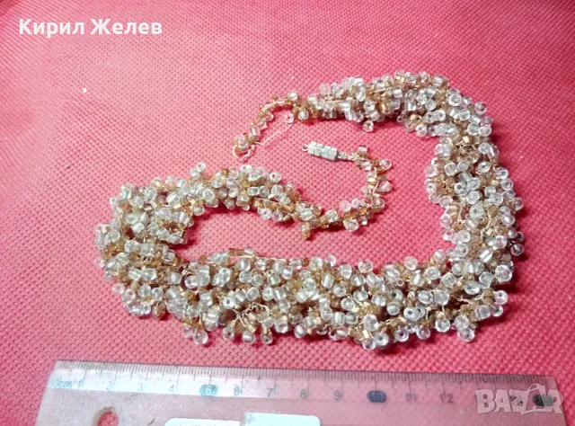 ВПЕЧАТЛЯВАЩА СТАРА МЪНИСТЕНА ОГЪРЛИЦА МАЙСТОРСКА РЪЧНА ИЗРАБОТКА РЕТРО НАКИТ 47270