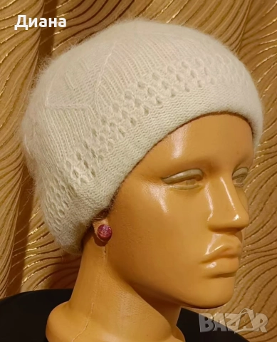 Дамски шапки-ръчно плетиво, снимка 8 - Шапки - 52945137