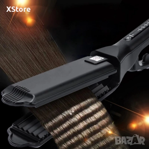 Професионална турмалинова преса за коса с йони, за всички типове коса - За вафлички, снимка 7 - Преси за коса - 52593467