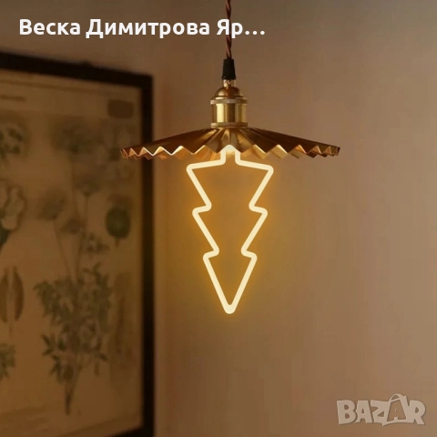 Коледна декоративна LED крушка – топла светлина, две форми: Звезда или Елха, снимка 4 - Декорация за дома - 52628525