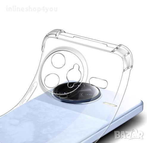 Прозрачен Силиконов Удароустойчив Кейс за Xiaomi Poco F7 Ultra, снимка 3 - Калъфи, кейсове - 51635963