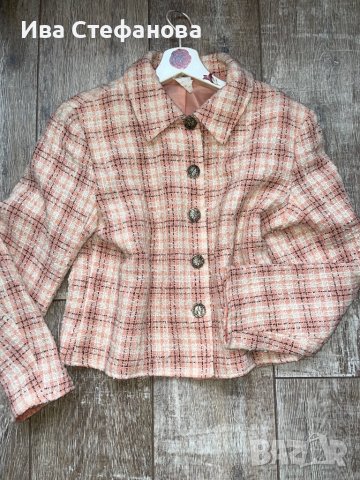 Разкошно ново разово късо сако блейзер  елегантен модел букле , снимка 3 - Сака - 40339825