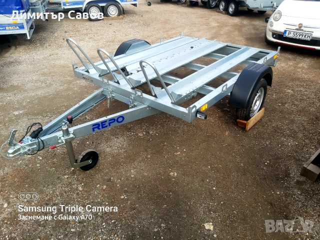 Туристическо,самосвално ремарке за 3 мотора REPO до 750кг., снимка 3 - Ремаркета - 52008188