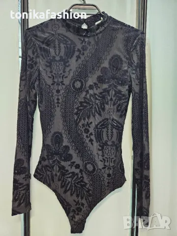 Черно боди, снимка 4 - Блузи с дълъг ръкав и пуловери - 48613517