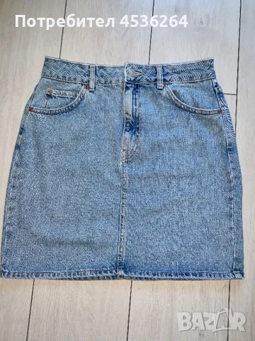  Дънкова пола, нова S-M, снимка 1