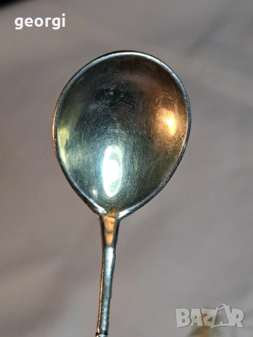 гравирана сребърна лъжичка Царска Русия , снимка 6 - Антикварни и старинни предмети - 52531376