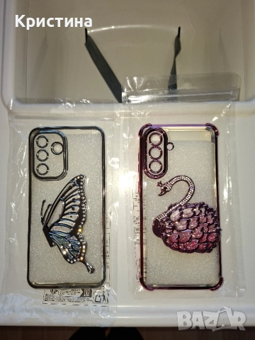 Луксозни прозрачни, сребристи калъфи за телефон за Samsung Galaxy A56 5G., снимка 2 - Samsung - 52200889