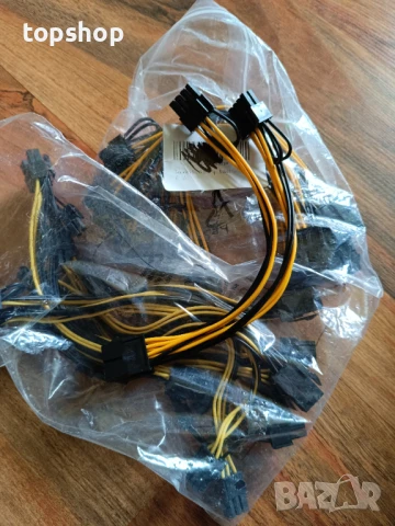 Кабелен разклонител 8 pin pcie към 2xpcie 8 (6+2) pin, снимка 2 - Кабели и адаптери - 50555734