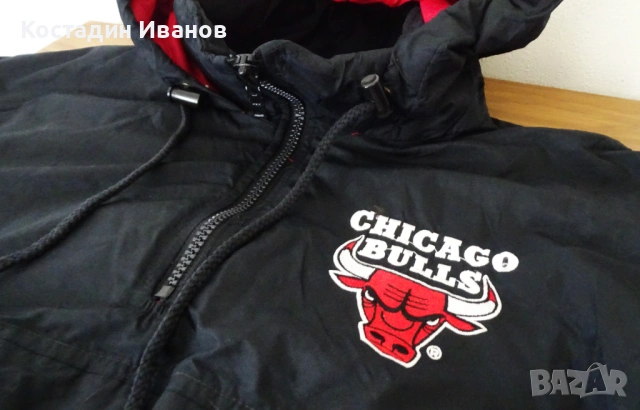 Винтидж Chicago Bulls NBA баскетболен анорак яке Чикаго Булс, снимка 9 - Якета - 53016645