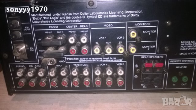 Harman/kardon AVR2011-500WATTS-stereo amplifier-внос швеицария, снимка 15 - Ресийвъри, усилватели, смесителни пултове - 27046449