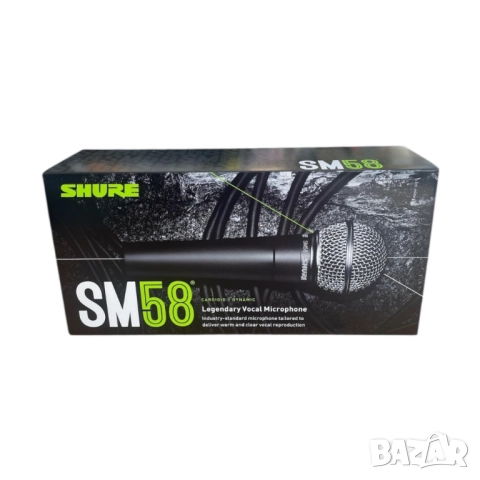 Професионален вокален динамичен микрофон за сценични и студийни изпълнения SM-58, снимка 6 - Друга електроника - 52094174