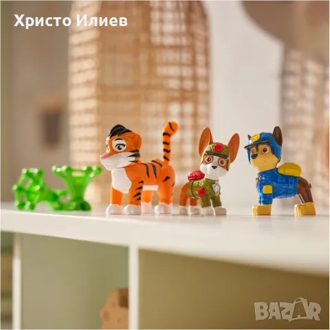 Комплект фигури кученца Paw Patrol Jungle Pups Чейс и Тракър Пес Патрул, снимка 4 - Фигурки - 48795970