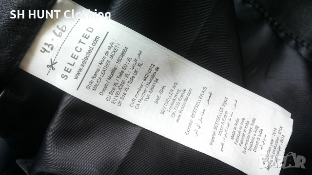 SELECTED Leather Jacket Размер L / XL яке естествена кожа 43-66, снимка 16 - Якета - 52199638