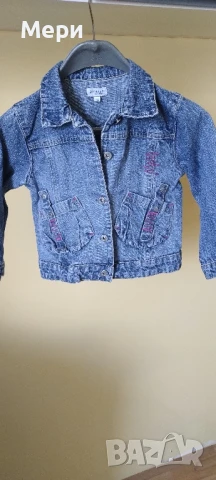 Дънково яке за малко момиченце , снимка 2 - Детски якета и елеци - 51220194