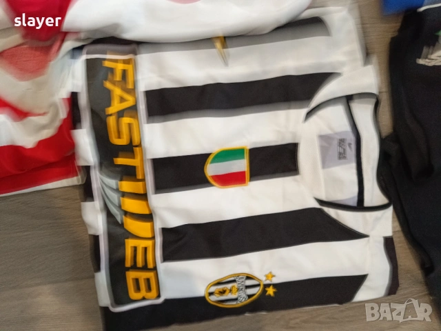 Лот футболни фланелки Milan,Italy,Olimpiakos,Juve,Bulgaria, снимка 7 - Футбол - 53304150