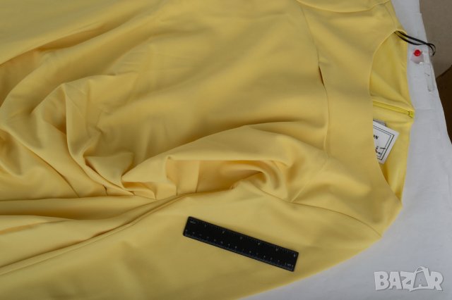 Жълта рокля с дълги ръкави марка Melli London, снимка 7 - Рокли - 29031189