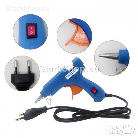 Пистолет за топло лепене 7mm, снимка 3 - Други инструменти - 39943508