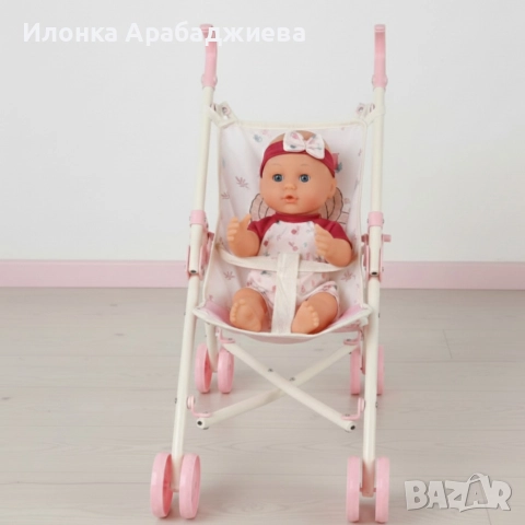 Комплект от 16 части с бебе, количка и аксесоари – Идеален коледен подарък за малки принцеси, снимка 2 - Кукли - 52841051