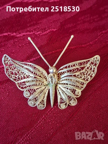 Сребърна пеперуда-филигран