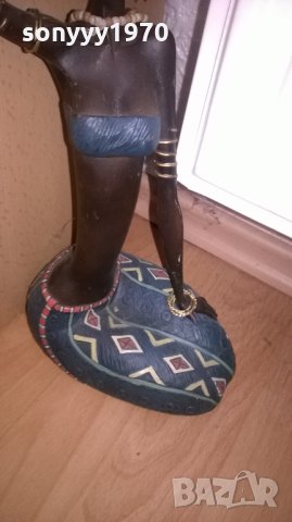 поръчана-афро дама-дървена фигура-внос франция, снимка 3 - Колекции - 26333678