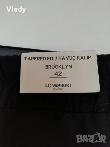 Нов дамски черен панталон 42 размер  , снимка 3 - Панталони - 38999718