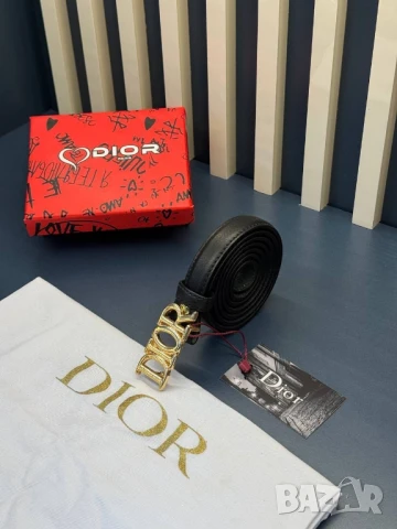 колани от естествена кожа в кутия 2см christian dior 