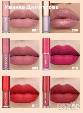 сет от 12 броя червила , снимка 2 - Комплекти и лотове - 53136287