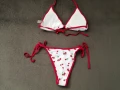 Нов комплект дамски бански от две части с принт черешки р-р M, L, XL, снимка 11