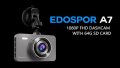 Високоскоростна камера Edospor Dash Cam за автомобили + 64G SD карта