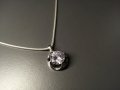 Сребърен синджир с медальон с цирконй, 55 см - проба 925, Цена 50 лв, снимка 1