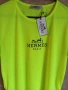 HERMES  мъжка тениска в цвят неон, снимка 4