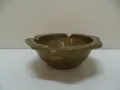 № 7769 стар метален / бронзов пепелник   - размер - диаметър 12,5 см , височина 4,5 см , снимка 1