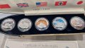 5 $  Либериа 2008 -5 броя по 28.28 гр. -999 сребърни монети , снимка 8
