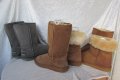 UGG®  аналог, топли зимни ботуши -100% естествена кожа - велур, N- 37 - 38, бежави, снимка 7