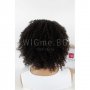 Средна дължина къдрава афро стил тъмнокестенява перука Рона, снимка 3