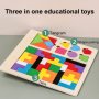 3562 Дървена играчка-пъзел 3 в 1, снимка 6
