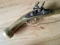 Кремъчен пищов-Балкански,бронзов обков,златни инкрустации!, снимка 5