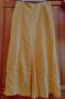 Дълга разкроена жълта пола-лен,L, снимка 2