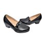 Дамски ежедневни обувки в черно на среден ток, снимка 1 - Дамски ежедневни обувки - 44058538