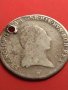 Сребърна монета 1/4 кроненталер 1797г. Франц втори Будапеща Австрийска Нидерландия 13633, снимка 1