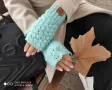 Handmade дамски ръкавици без пръсти с лого, снимка 9