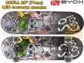 Скейтборд Scull 28″ (71см) с LED светещи колела, снимка 2